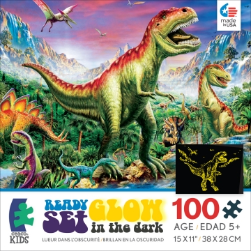PUZZLE Dinozaury (świecą w ciemności)