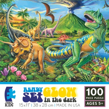 PUZZLE Dinozaury (świecą w ciemności)