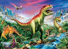PUZZLE Dinozaury (świecą w ciemności)
