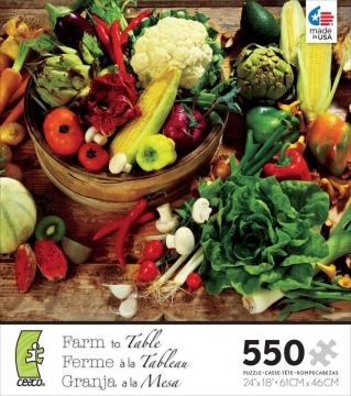 PUZZLE FARM TO TABLE warzywa