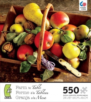 PUZZLE FARM TO TABLE owoce