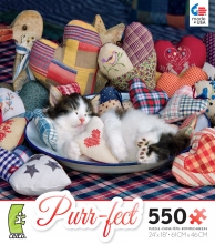 PUZZLE Purr-fect Patchwork Hearts